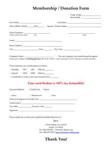 charity-membership-or-donation-form