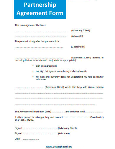 charity partnership agreement template