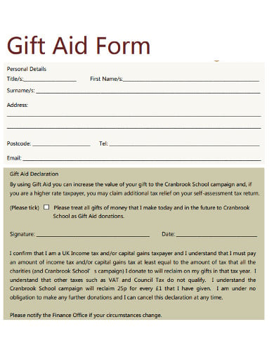 charity-personal-gift-aid-form
