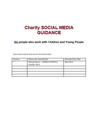 charity-social-media-policy-template-form