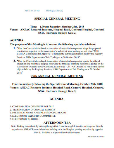 charity-special-general-meeting-agenda-template
