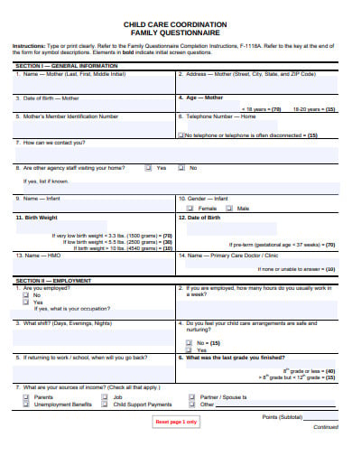 child-care-family-questionnaire-template