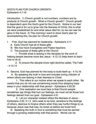 church growth thesis pdf