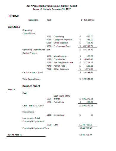 10 Church Income And Expense Report Templates In Pdf Doc Xls 8245