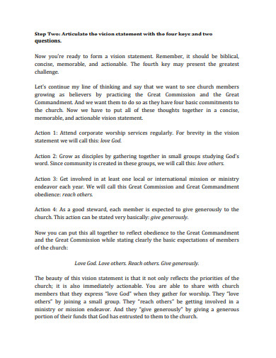 10 Church Mission Statement Templates In DOC PDF