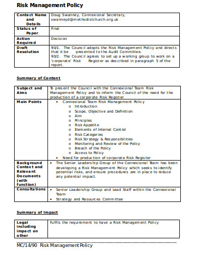 9+ Church Risk Management Plan Templates in PDF | DOC