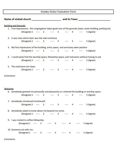 7+ Church Visitors Form Templates in PDF | DOC