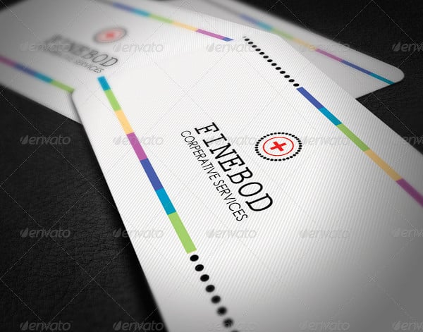 clinic business card in psd