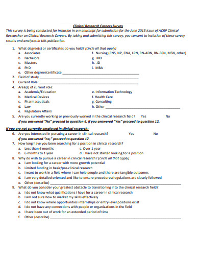 20+ Career Survey Templates in PDF | DOC