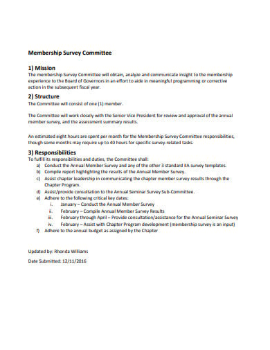 committee-membership-survey-template