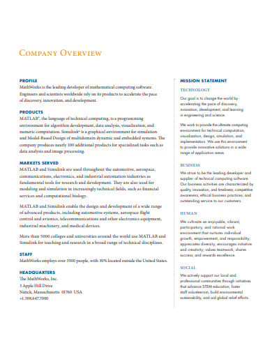 company-overview-template