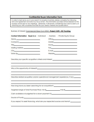 confidential-buyer-information-form-in-pdf