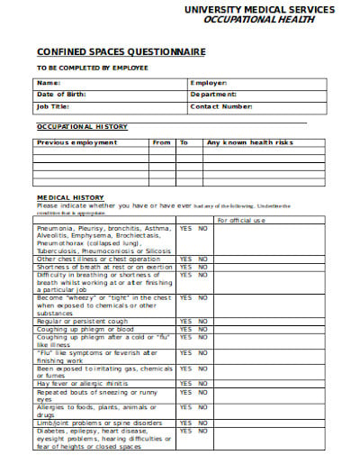 confined-space-initial-health-questionnaire-template