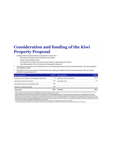 consideration property proposal template