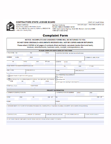 construction-complaint-log-template