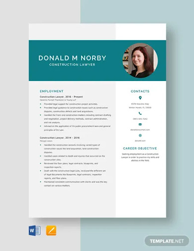 construction-lawyer-resume-template