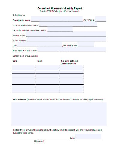 consultant-licensees-monthly-report-template