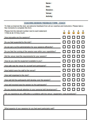 couch feedback form template in pdf