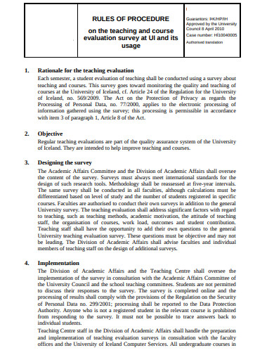 course evaluation survey in pdf