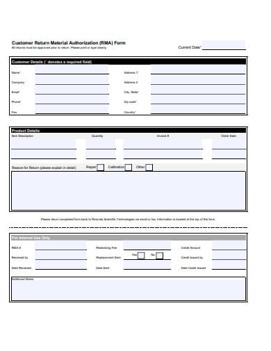 customer-return-authorization-form-example