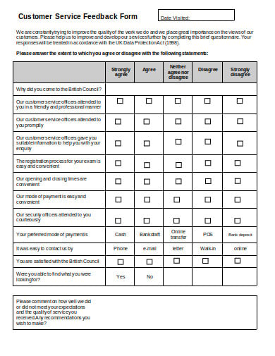 18+ Customer Feedback Templates in Google Docs | Word | Pages | PDF