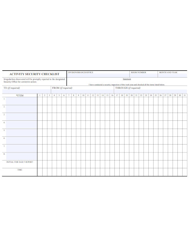 FREE 10 Daily Security Report Templates In MS Word PDF