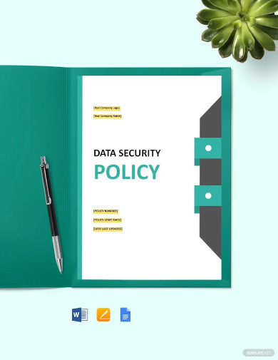 data security policy templates