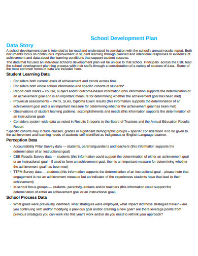 data-story-school-development-plan-template