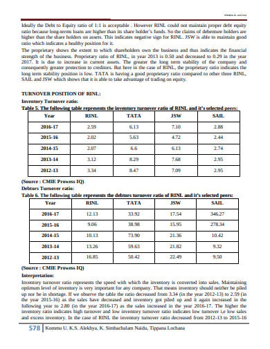 debtors turnover ratio analysis in pdf