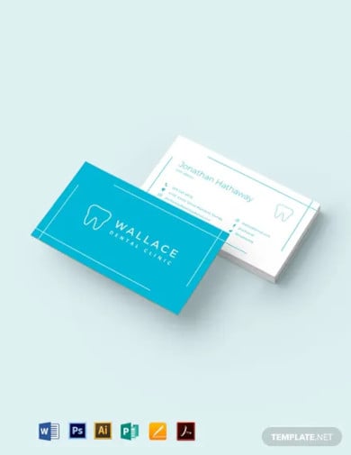 dental clinic business card template