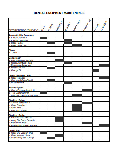 FREE 11+ Equipment Maintenance Log Templates in PDF | MS Word