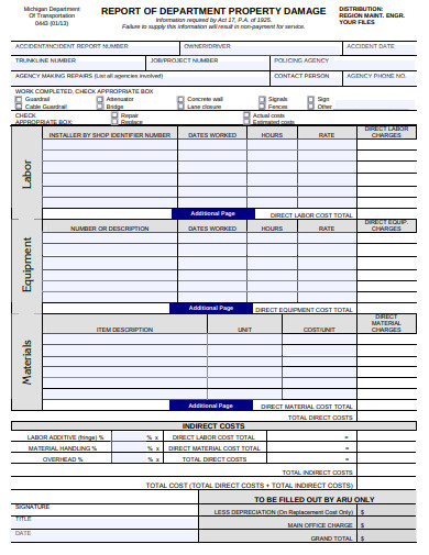 18+ Property Damage Report Templates in Google Docs | Word | Pages | PDF