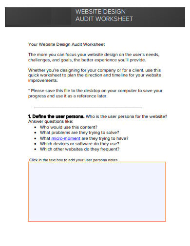 design-audit-worksheet-template