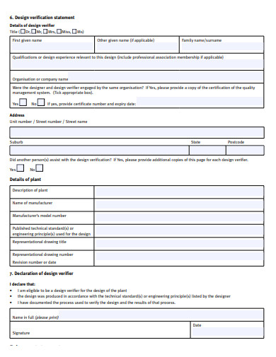 23+ Verification Statement Templates in PDF | DOC | Free & Premium ...