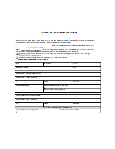 25+ Disclosure Statement Templates in PDF | DOC