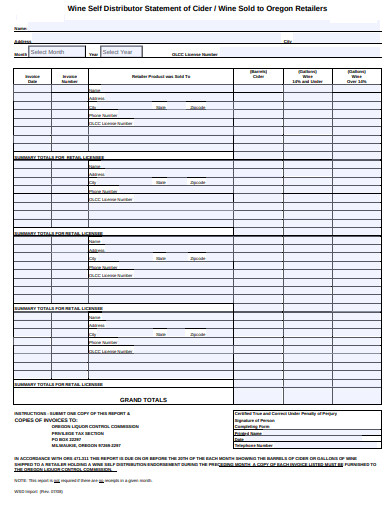 12+ Distribution Statement Templates in PDF | DOC