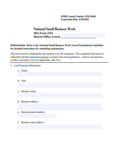 district office award template