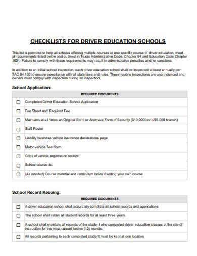 driver education school