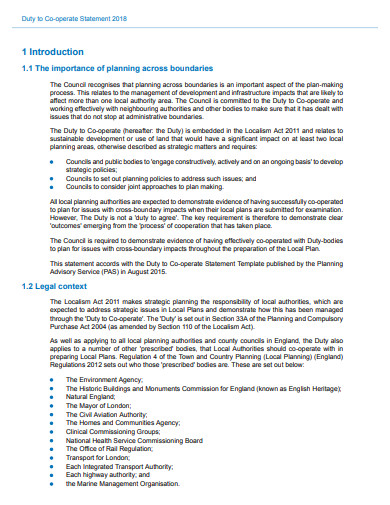 12+ Duty Statement Templates in PDF | DOC