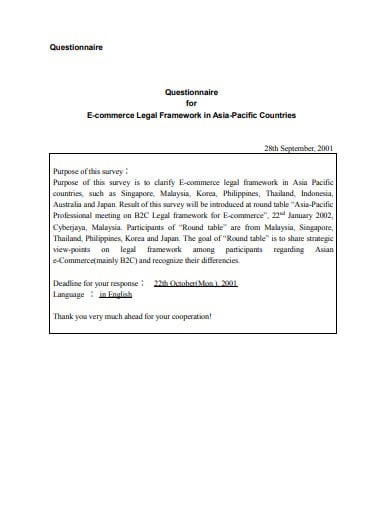 e-commerce-legal-framework-questionnaire