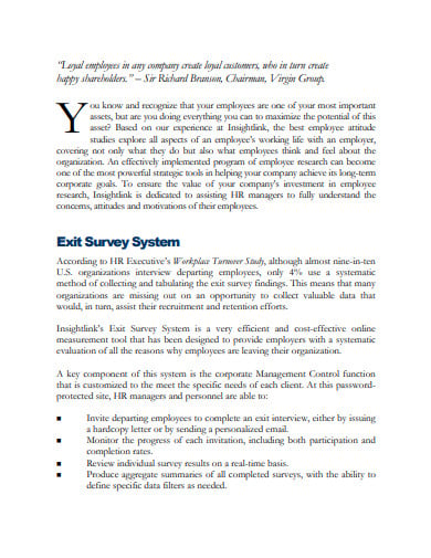 11  Employee Exit Survey Templates in PDF DOC