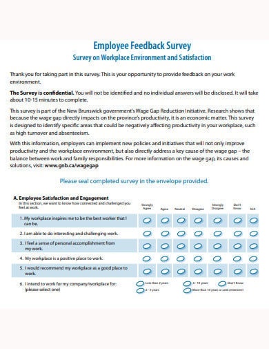 employee feedback survey template