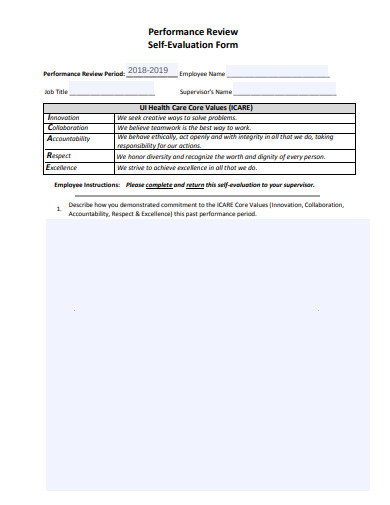 employee self evaluation form in pdf