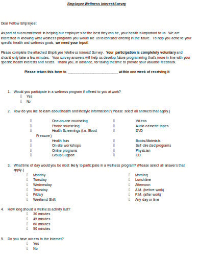 employee-wellness-survey-template