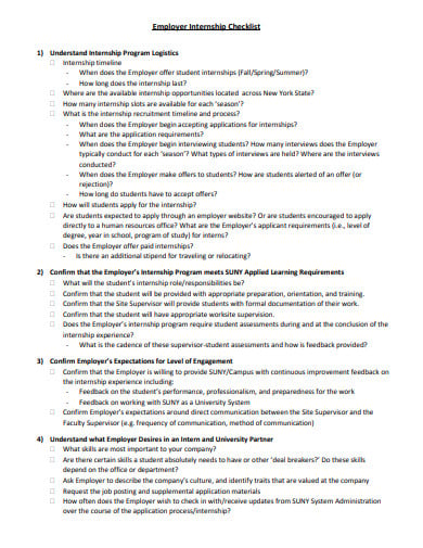 employer-internship-checklist-template