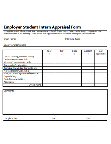 employer-student-intern-appraisal-form