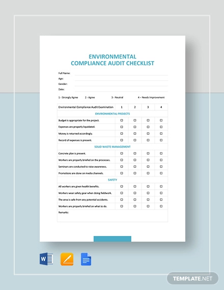 FREE 26+ Sample Audit Checklist Templates in PDF | MS Word | Pages ...