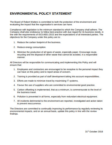 environmental-policy-iso-templates