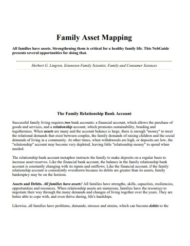 family asset mapping template