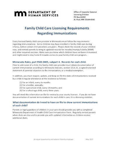 family child care letterhead template